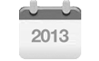 2013 calendar icon