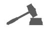 Law hammer icon