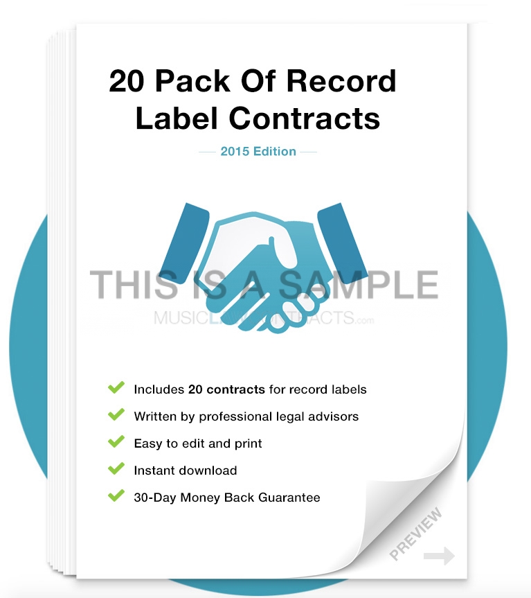 record label contract pack musiclawcontracts