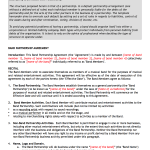 Band Agreement