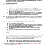 Production and Representation Agreement 4