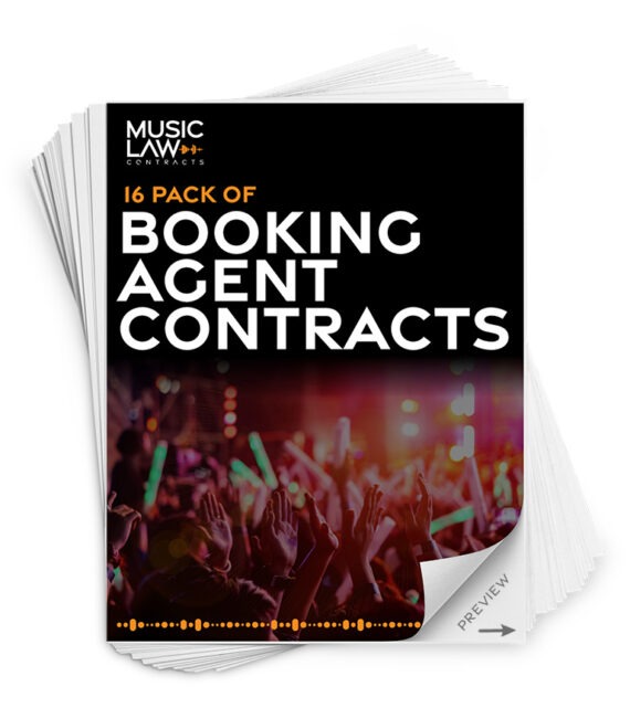 Music Law Contracts - Booking Agent Contract Pack