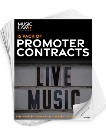 Music Law Contracts - Promoter Contract Pack