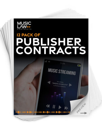 Music Law Contracts - Publisher Contract Pack
