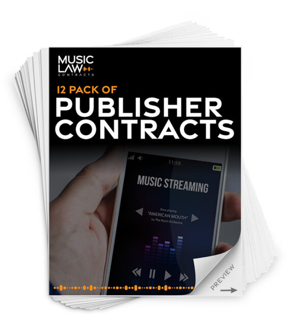 Music Law Contracts - Publisher Contract Pack
