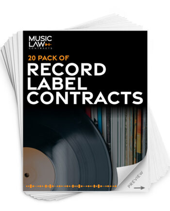 Music Law Contracts - Record Label Contract Pack