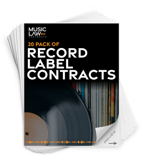 Music Law Contracts - Record Label Contract Pack