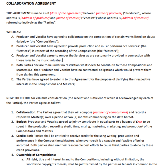 Collaboration Agreement