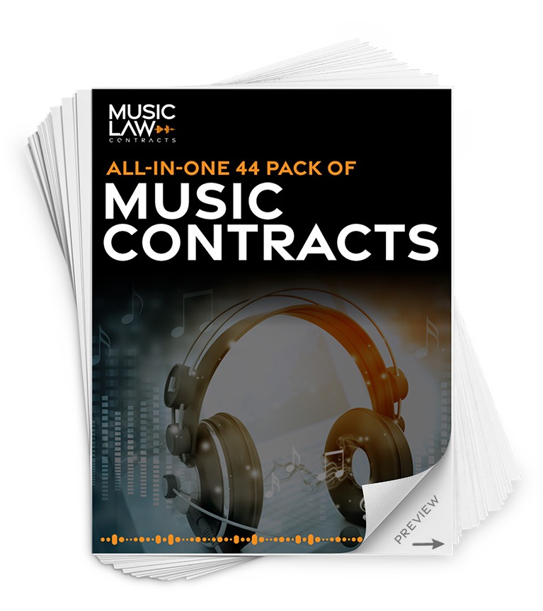 All Music Law Contract Templates for 129.99